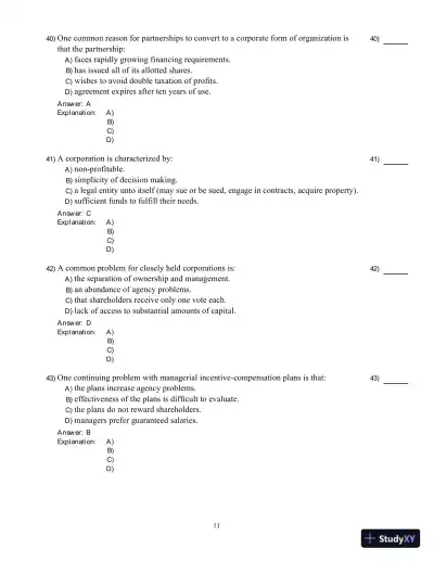 Fundamentals Of Corporate Finance, Sixth Canadian Edition Test Bank - Page 12 preview image