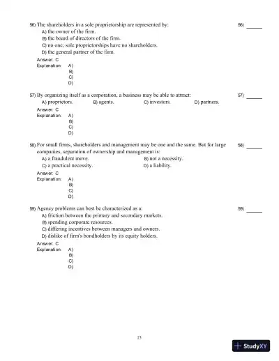 Fundamentals Of Corporate Finance, Sixth Canadian Edition Test Bank - Page 16 preview image