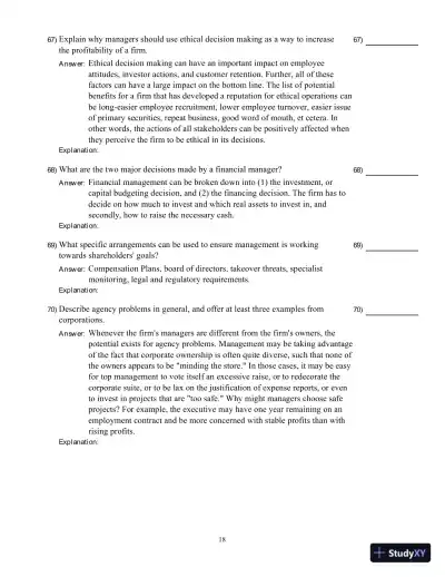 Fundamentals Of Corporate Finance, Sixth Canadian Edition Test Bank - Page 19 preview image