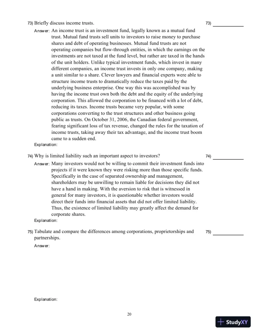 Fundamentals Of Corporate Finance, Sixth Canadian Edition Test Bank, page 21