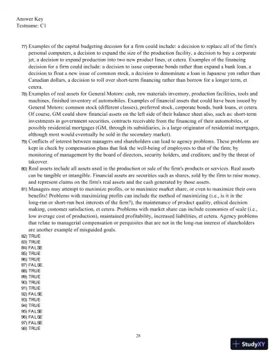 Fundamentals Of Corporate Finance, Sixth Canadian Edition Test Bank - Page 29 preview image