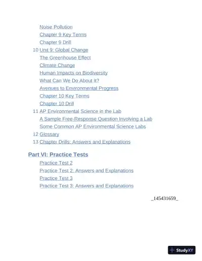Princeton Review AP Environmental Science Prep, 1 : 3 Practice Tests + Complete Content Review (2023) - Page 10 preview image