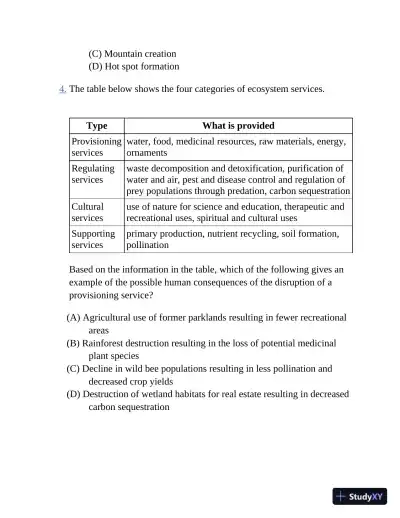 Princeton Review AP Environmental Science Prep, 1 : 3 Practice Tests + Complete Content Review (2023) - Page 29 preview image