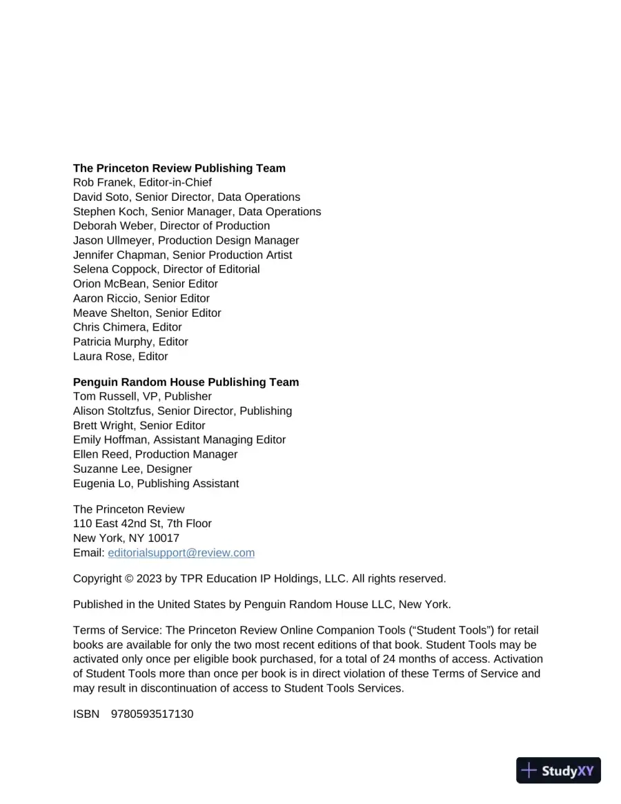 Princeton Review AP Environmental Science Prep, 1 : 3 Practice Tests + Complete Content Review (2023), page 4