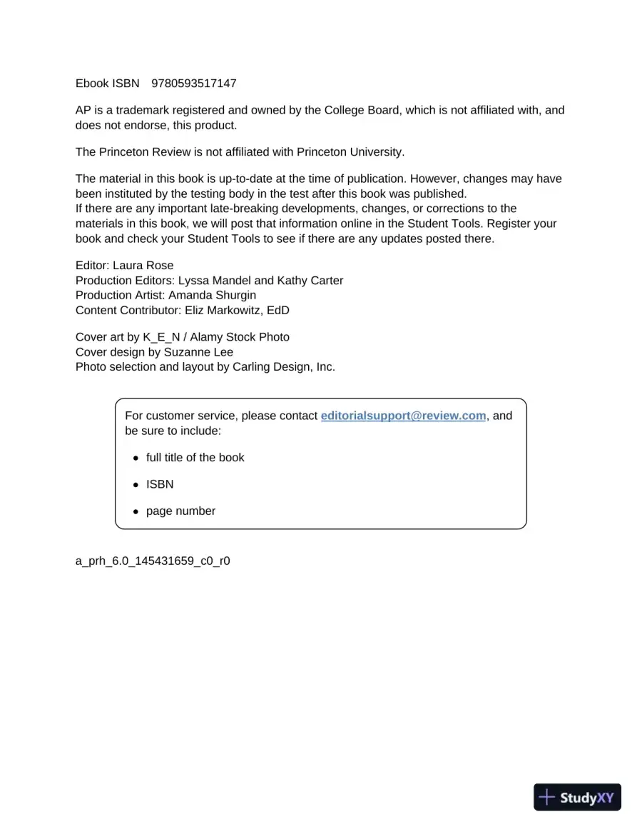 Princeton Review AP Environmental Science Prep, 1 : 3 Practice Tests + Complete Content Review (2023), page 5