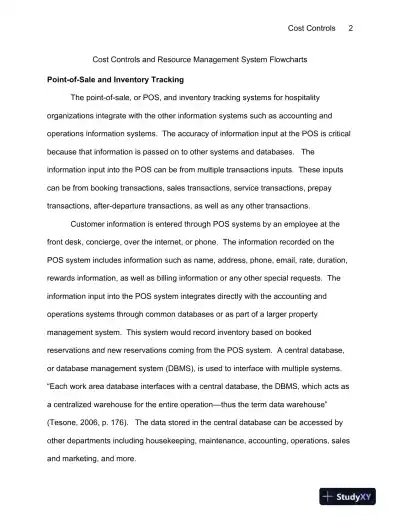 BIS/303 Cost Controls and Resource Management System Flowcharts University of Phoenix - Page 3 preview image