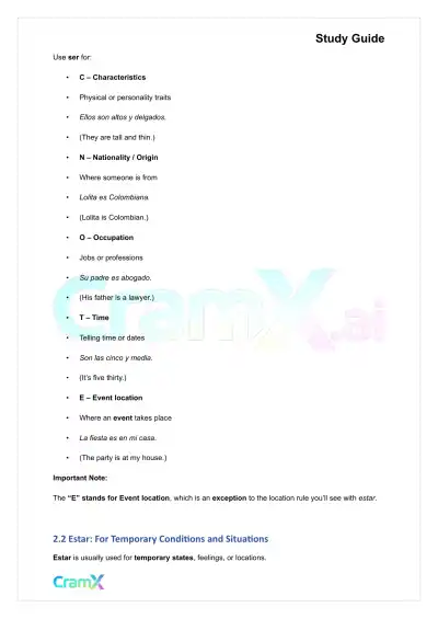 Spanish I - Irregular Verbs in the Present Tense - Page 7 preview image