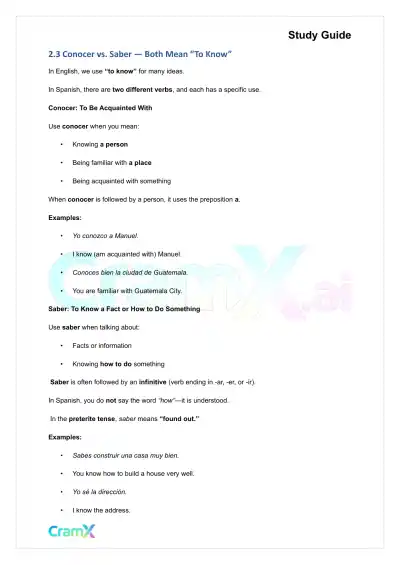 Spanish I - Irregular Verbs in the Present Tense - Page 9 preview image