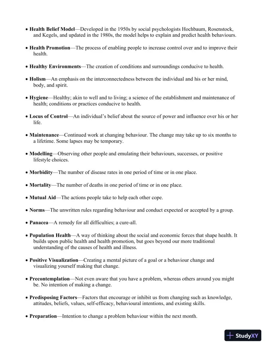 An Invitation To Health, Third Canadian Edition Lecture Notes, page 3