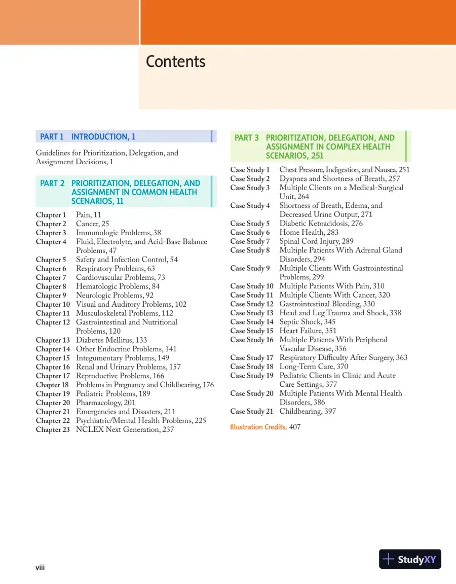 Prioritization, Delegation, and Assignment: Practice Exercises for the NCLEX-RN® Examination (2021), page 11