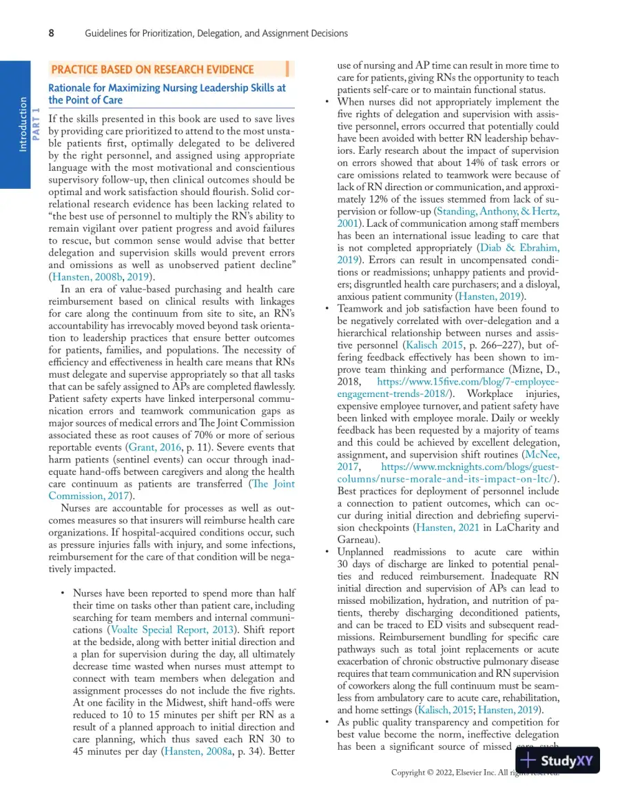 Prioritization, Delegation, and Assignment: Practice Exercises for the NCLEX-RN® Examination (2021), page 19