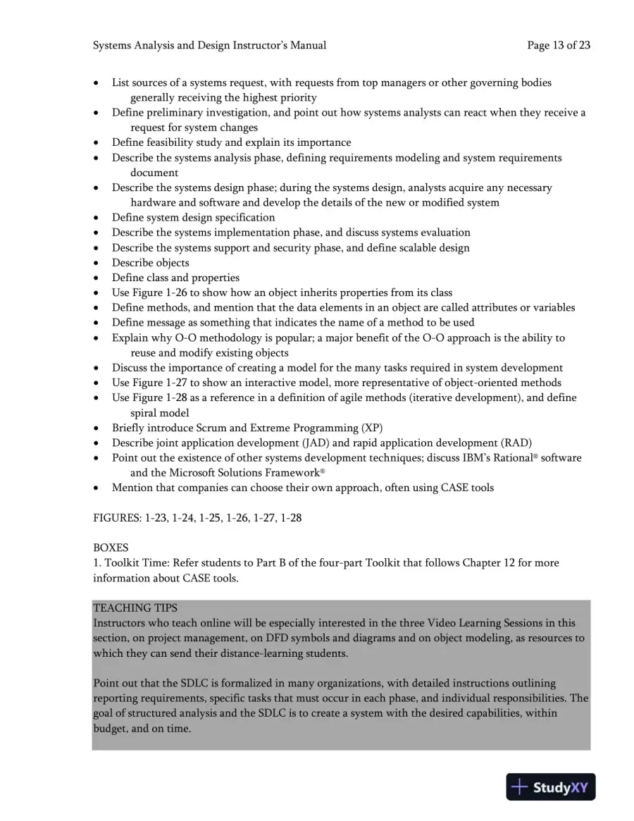 Systems Analysis And Desig, 10th Edition Class Notes, page 14
