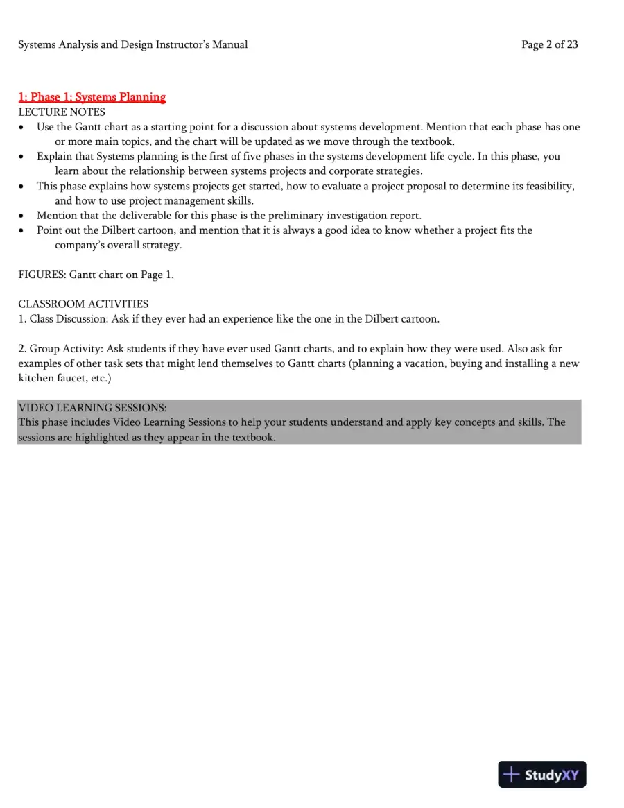 Systems Analysis And Desig, 10th Edition Class Notes, page 3