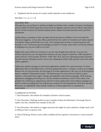 Systems Analysis And Desig, 10th Edition Class Notes - Page 7 preview image