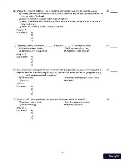 Test Bank For Anatomy & Physiology, 6th Edition - Page 9 preview image