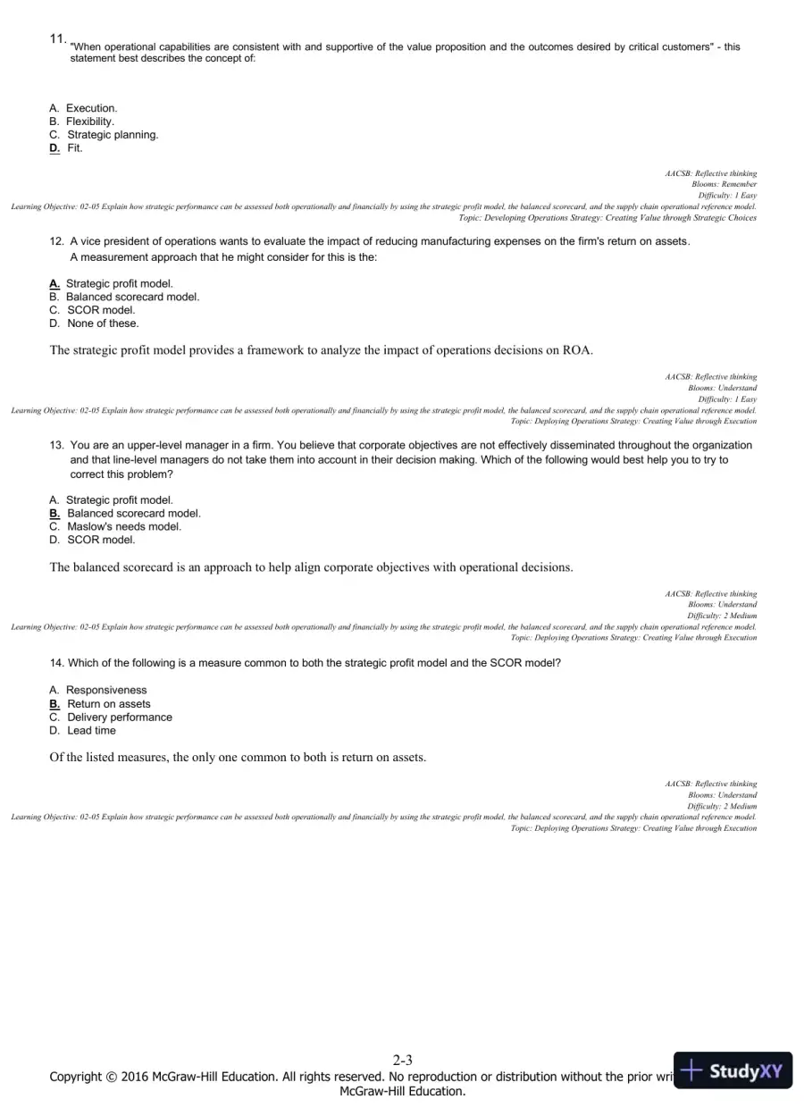 Managing Operations Across the Supply Chain 3rd Edition Test Bank, page 14