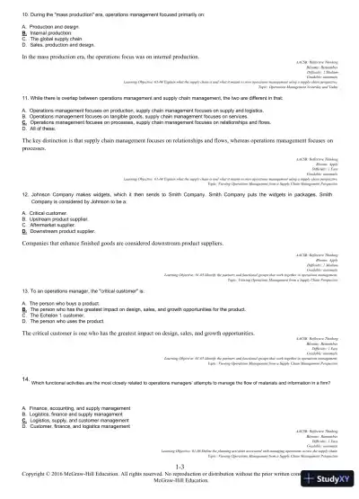 Managing Operations Across the Supply Chain 3rd Edition Test Bank - Page 4 preview image