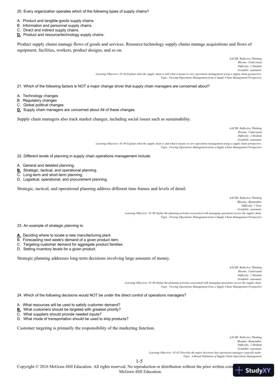 Managing Operations Across the Supply Chain 3rd Edition Test Bank, page 6