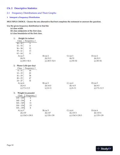 Elementary Statistics: Picturing the World, 6th Edition Test Bank - Page 11 preview image