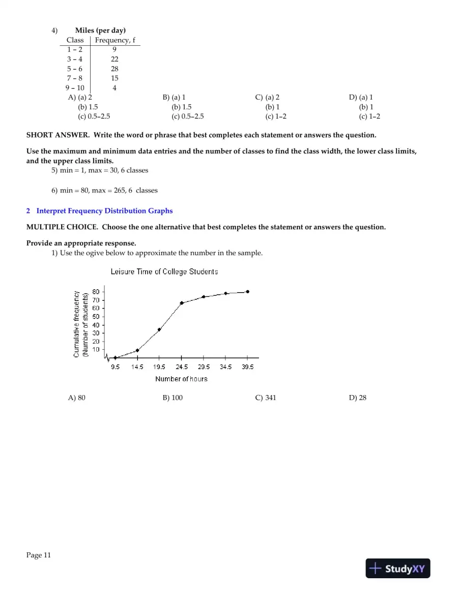 Elementary Statistics: Picturing the World, 6th Edition Test Bank, page 12