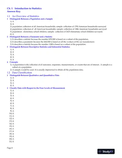 Elementary Statistics: Picturing the World, 6th Edition Test Bank - Page 9 preview image
