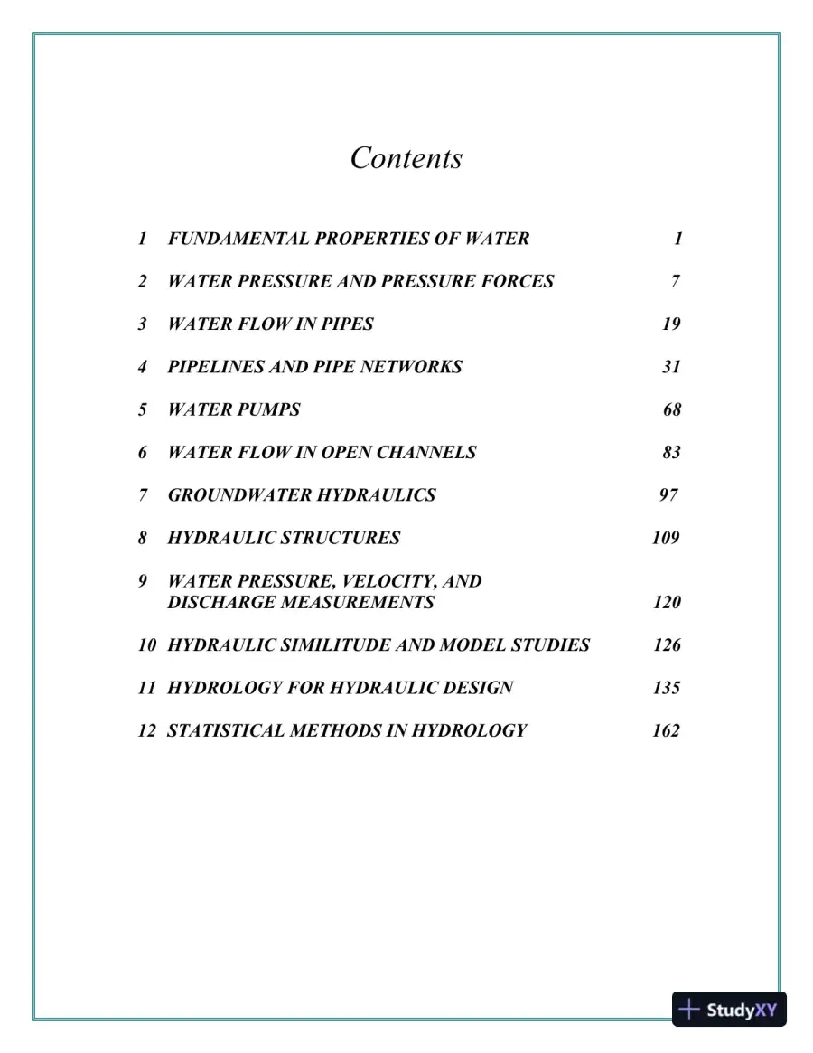 Solution Manual for Fundamentals of Hydraulic Engineering Systems, 5th Edition, page 3