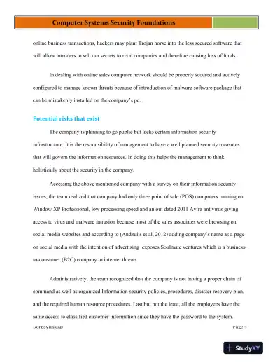 Computer Systems Security Foundations - Page 5 preview image