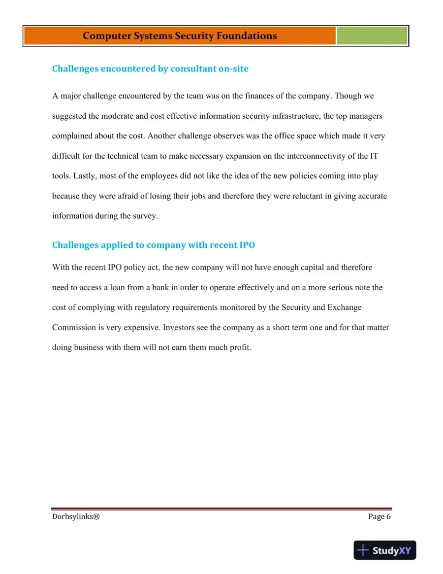Computer Systems Security Foundations, page 7