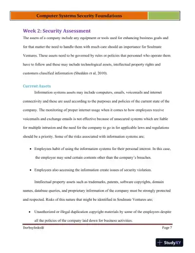 Computer Systems Security Foundations - Page 8 preview image