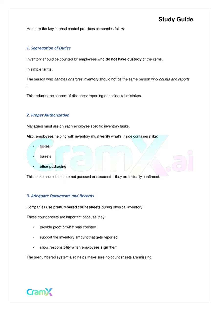 Accounting Principles I – Inventory, page 2