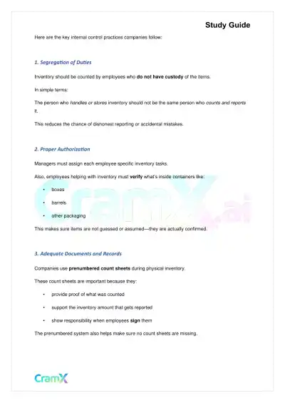 Accounting Principles I – Inventory - Page 2 preview image