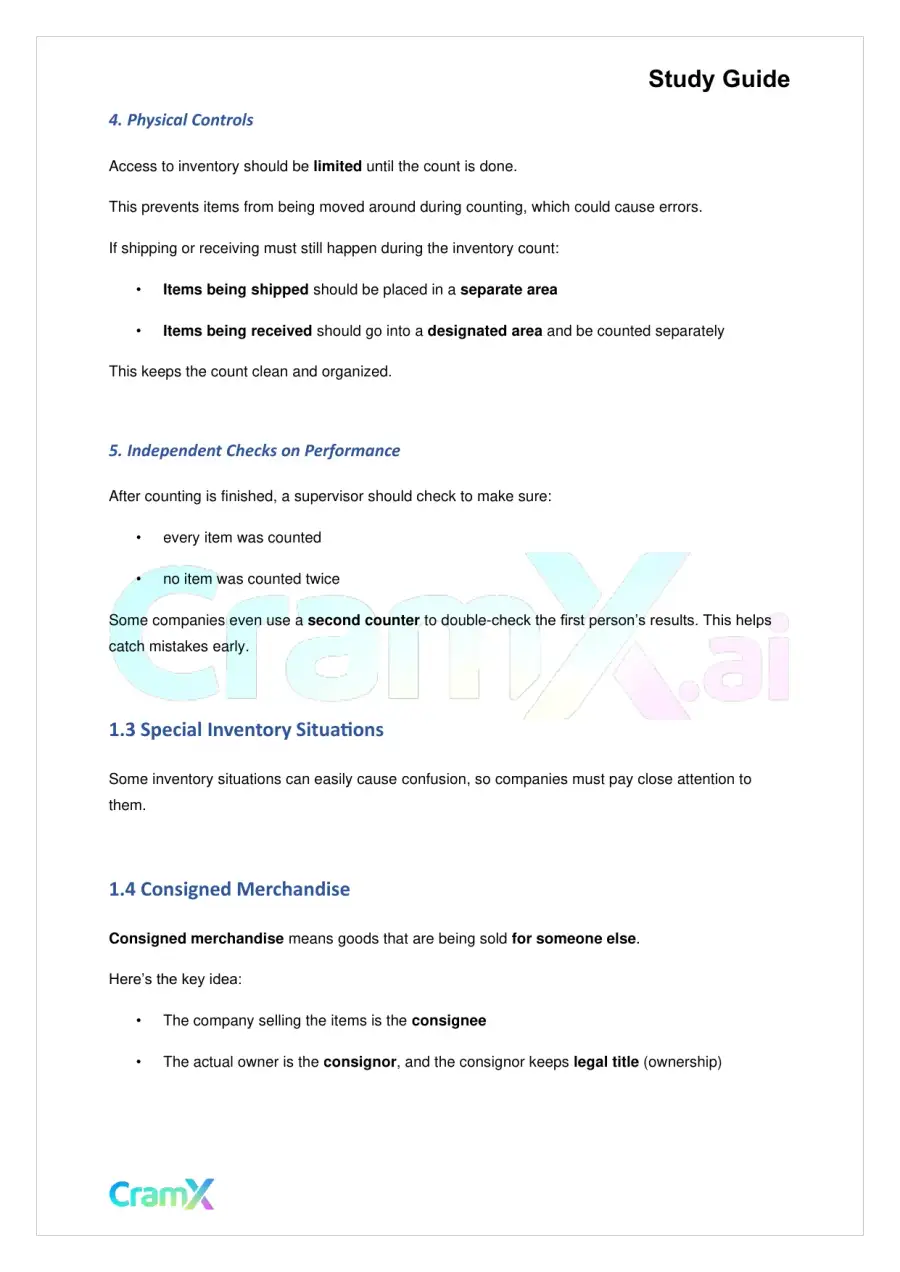 Accounting Principles I – Inventory, page 3