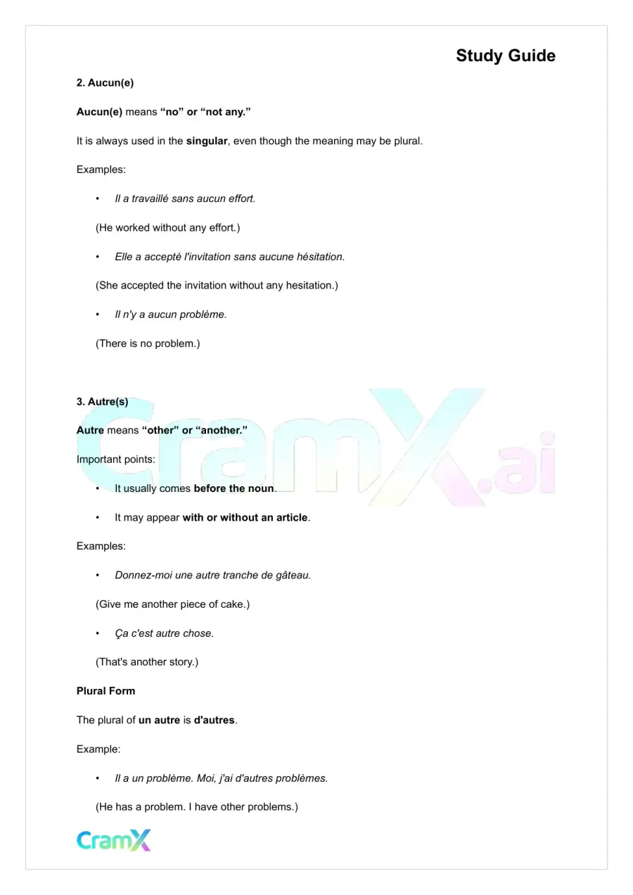 French II – Indefinites Passive Voice, page 3
