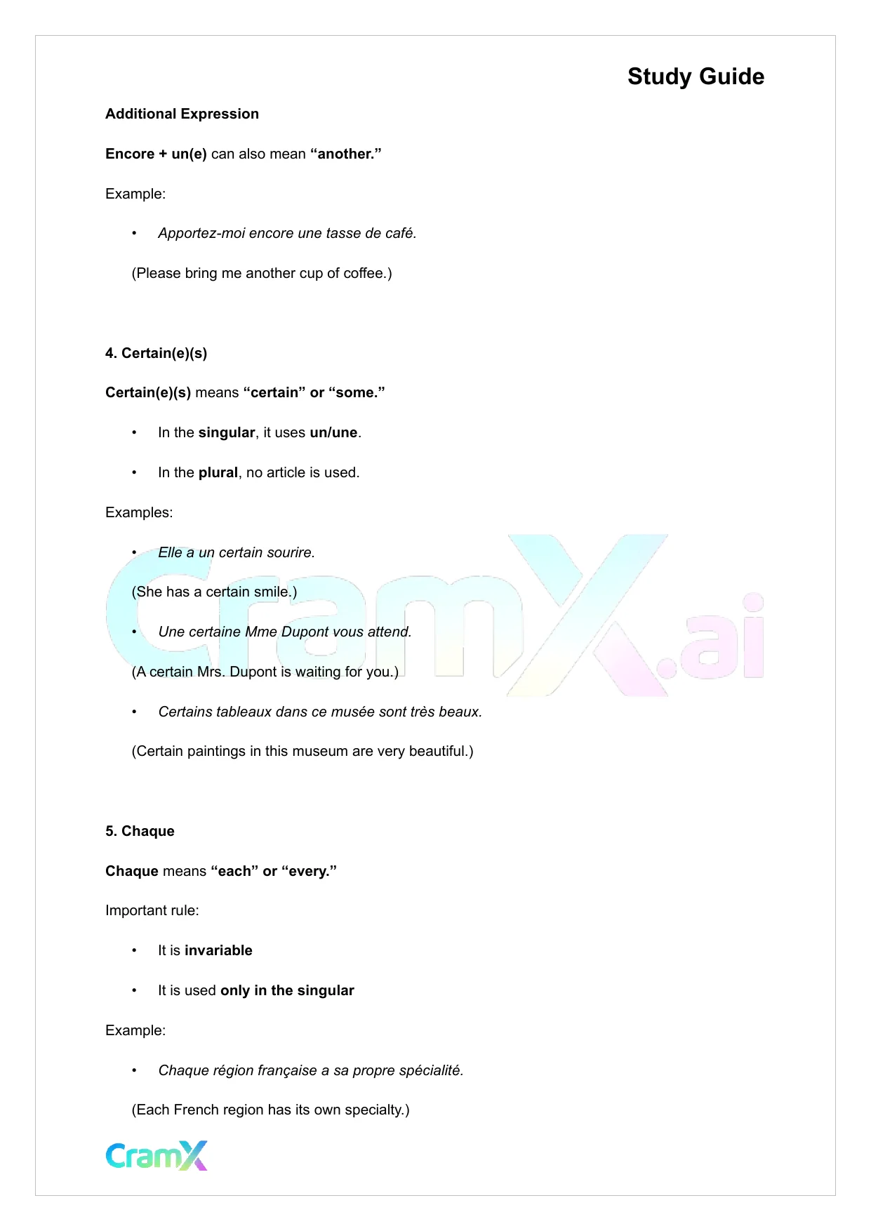 French II – Indefinites Passive Voice - Page 4 preview image