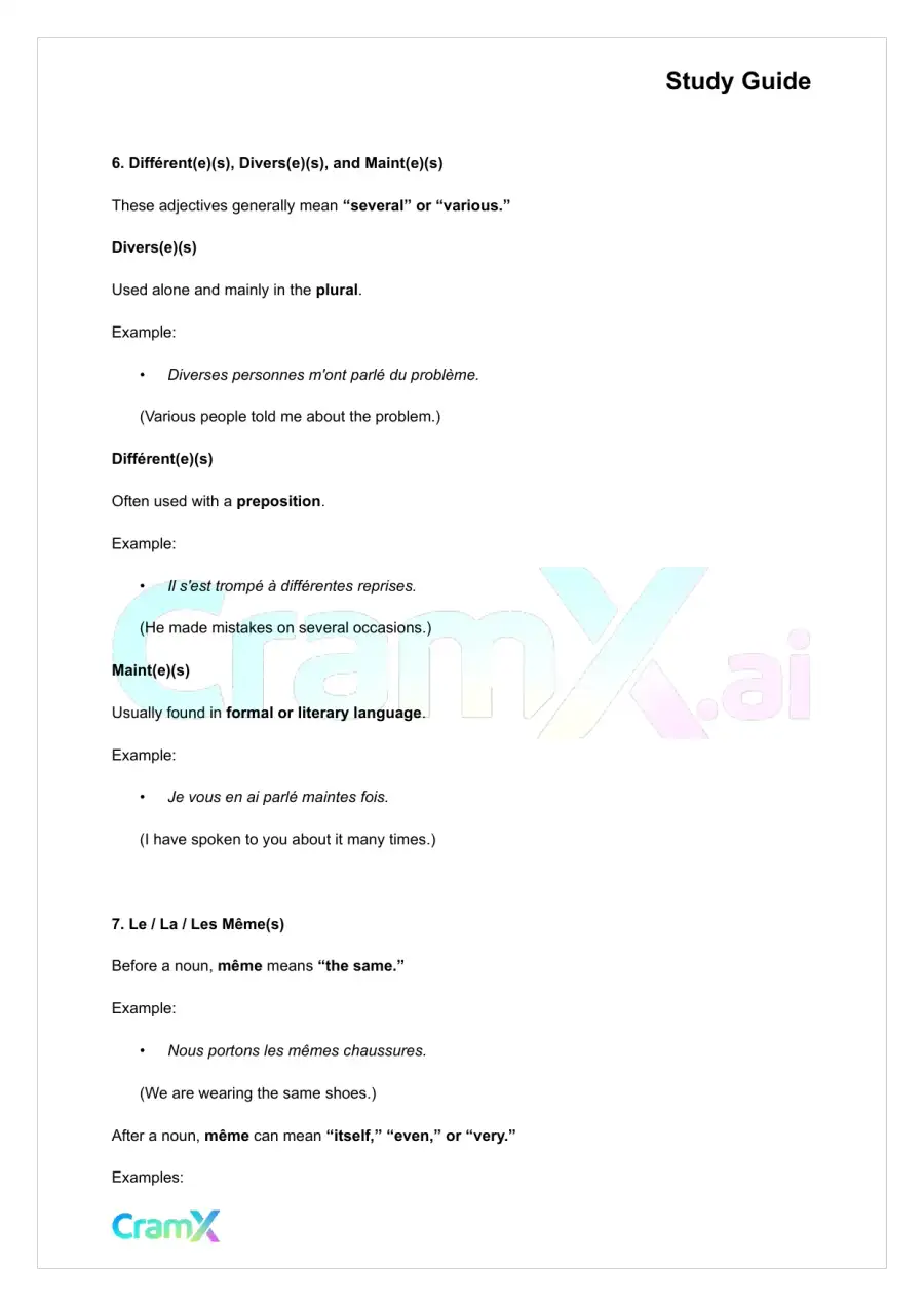 French II – Indefinites Passive Voice, page 5