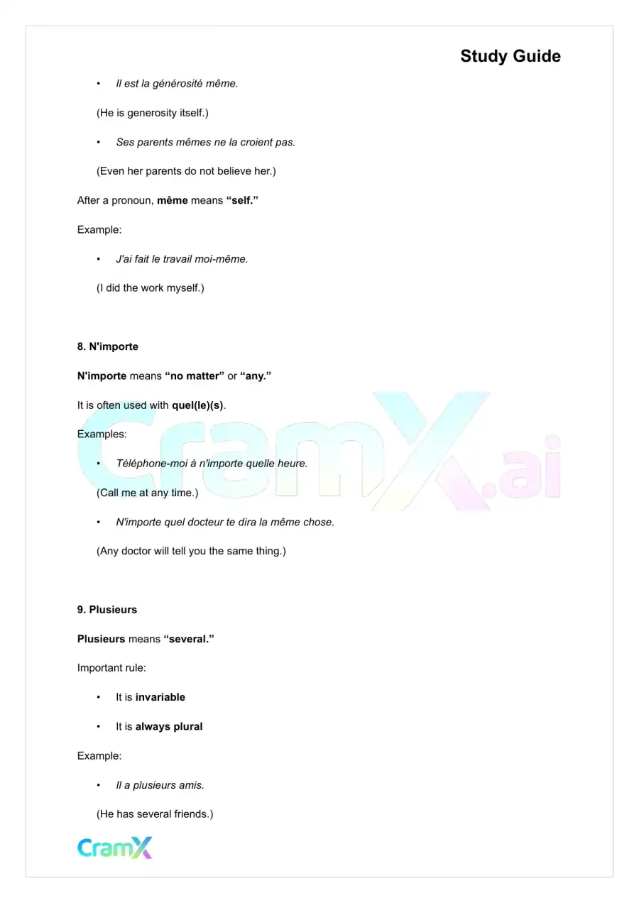 French II – Indefinites Passive Voice, page 6