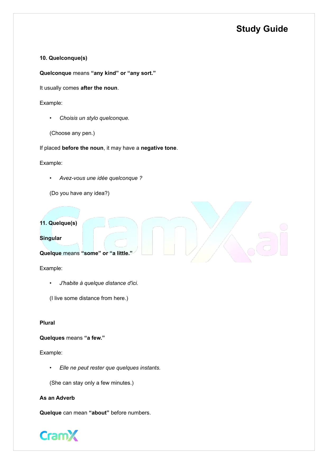 French II – Indefinites Passive Voice - Page 7 preview image