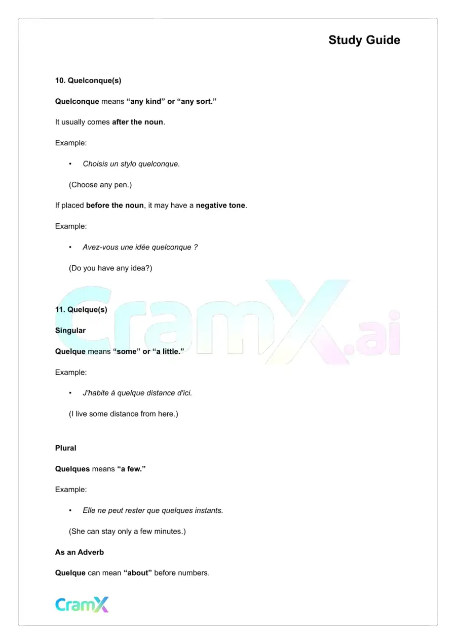 French II – Indefinites Passive Voice, page 7