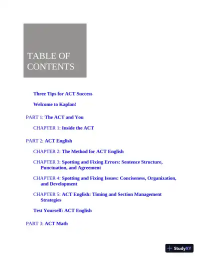 ACT Total Prep 2023: 2,000+ Practice Questions + 6 Practice Tests (2022) - Page 5 preview image