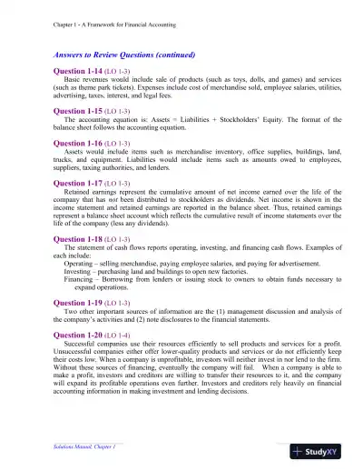 Solution Manual for Financial Accounting, 5th Edition - Page 4 preview image