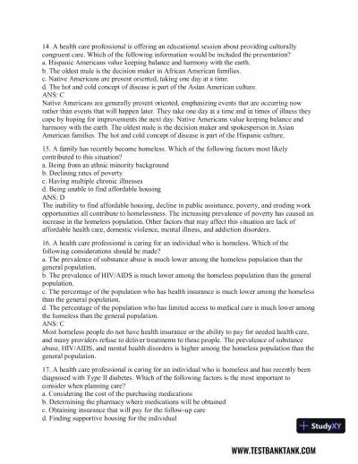 Health Promotion Throughout the Life Span 9th Edition Test Bank - Page 11 preview image