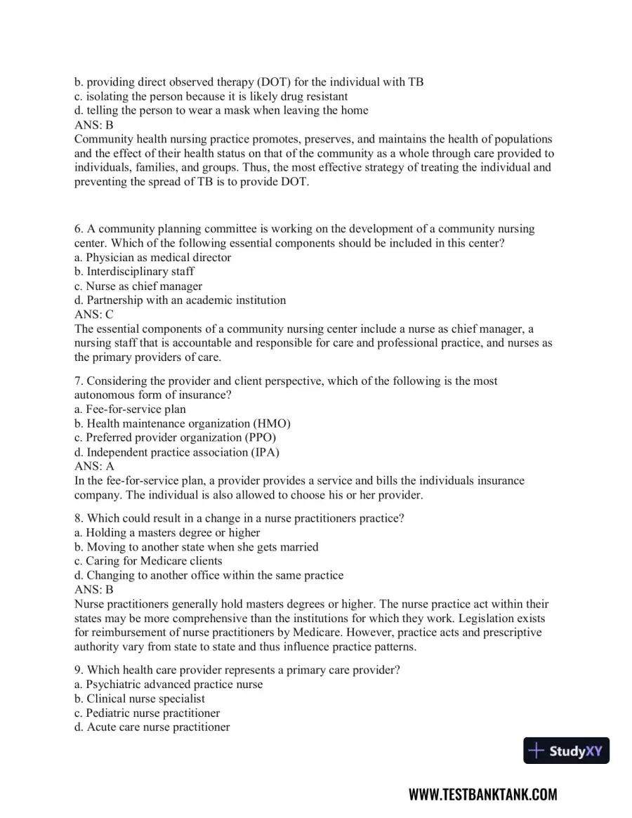 Health Promotion Throughout the Life Span 9th Edition Test Bank, page 15