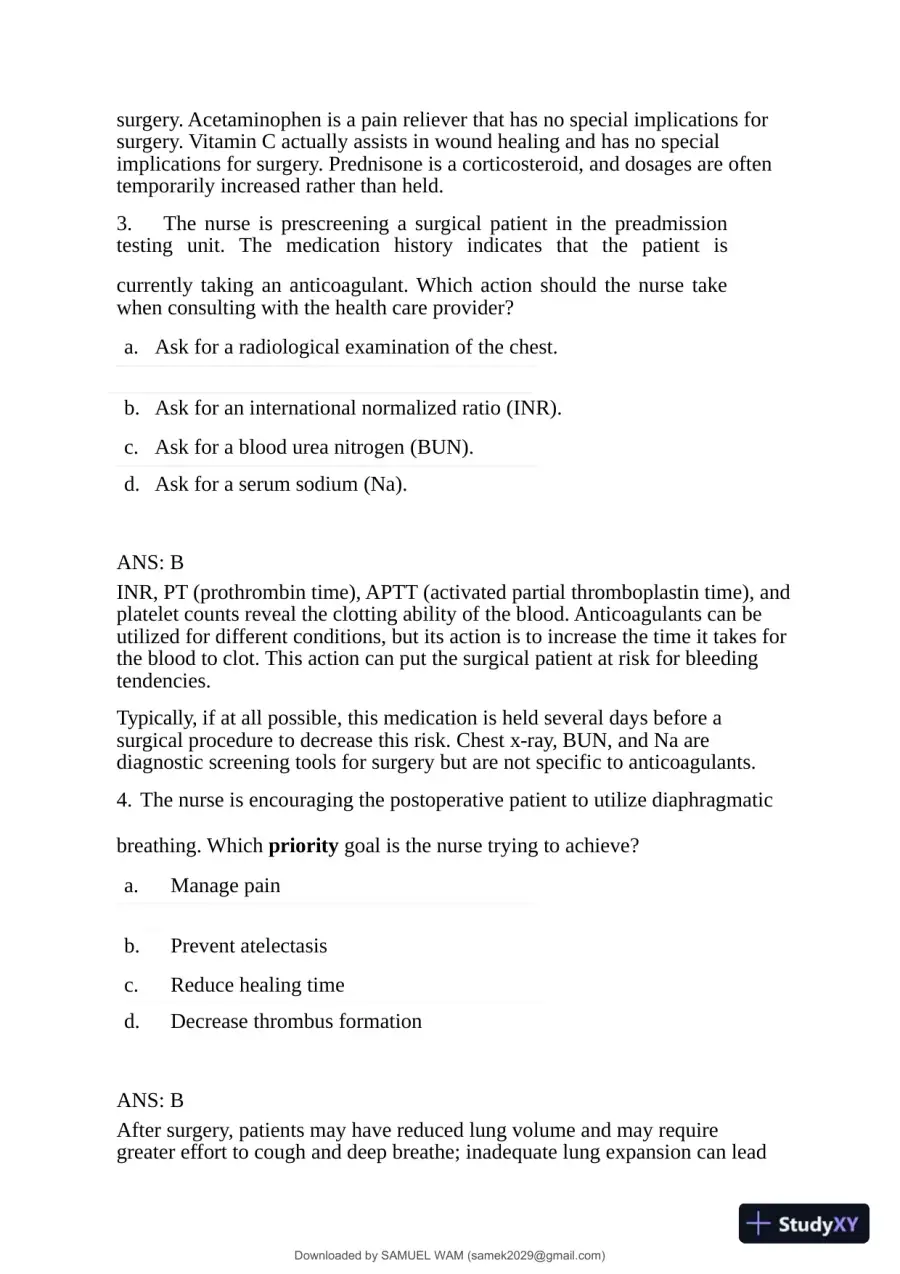 2019 ATI Mental Health Proctored Exam with Answers (61 Solved Questions), page 3