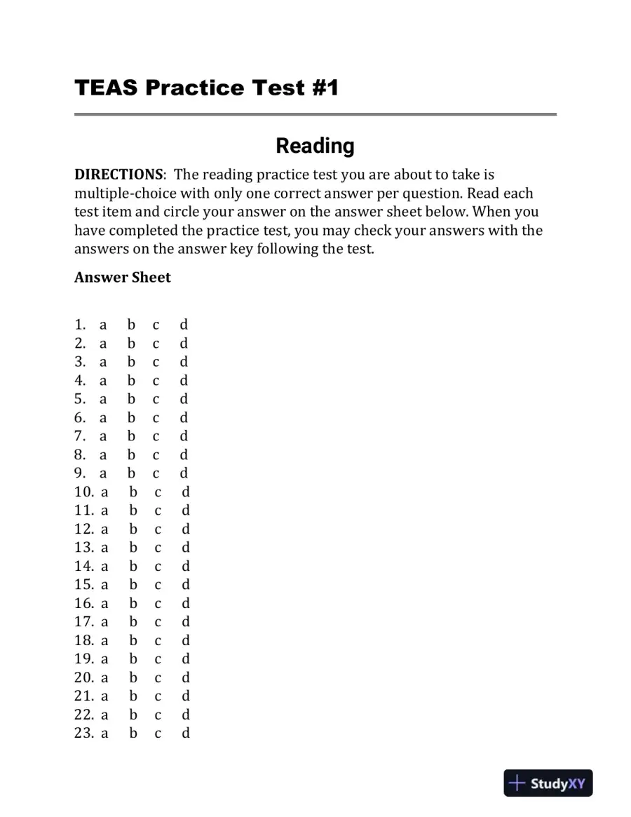 ATI TEAS Practice Questions: Two TEAS 6 Practice Tests, Sixth Edition (2019), page 11
