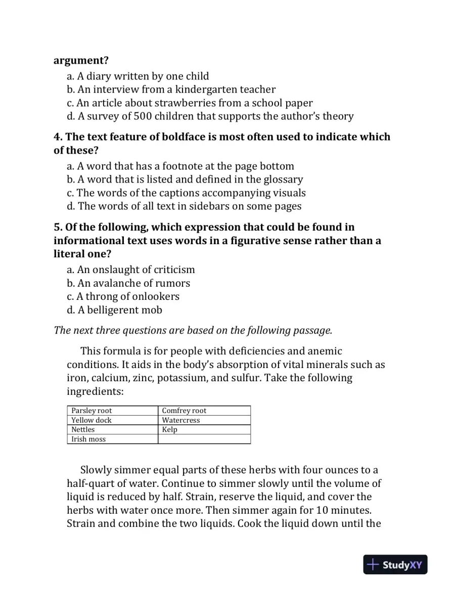 ATI TEAS Practice Questions: Two TEAS 6 Practice Tests, Sixth Edition (2019), page 14