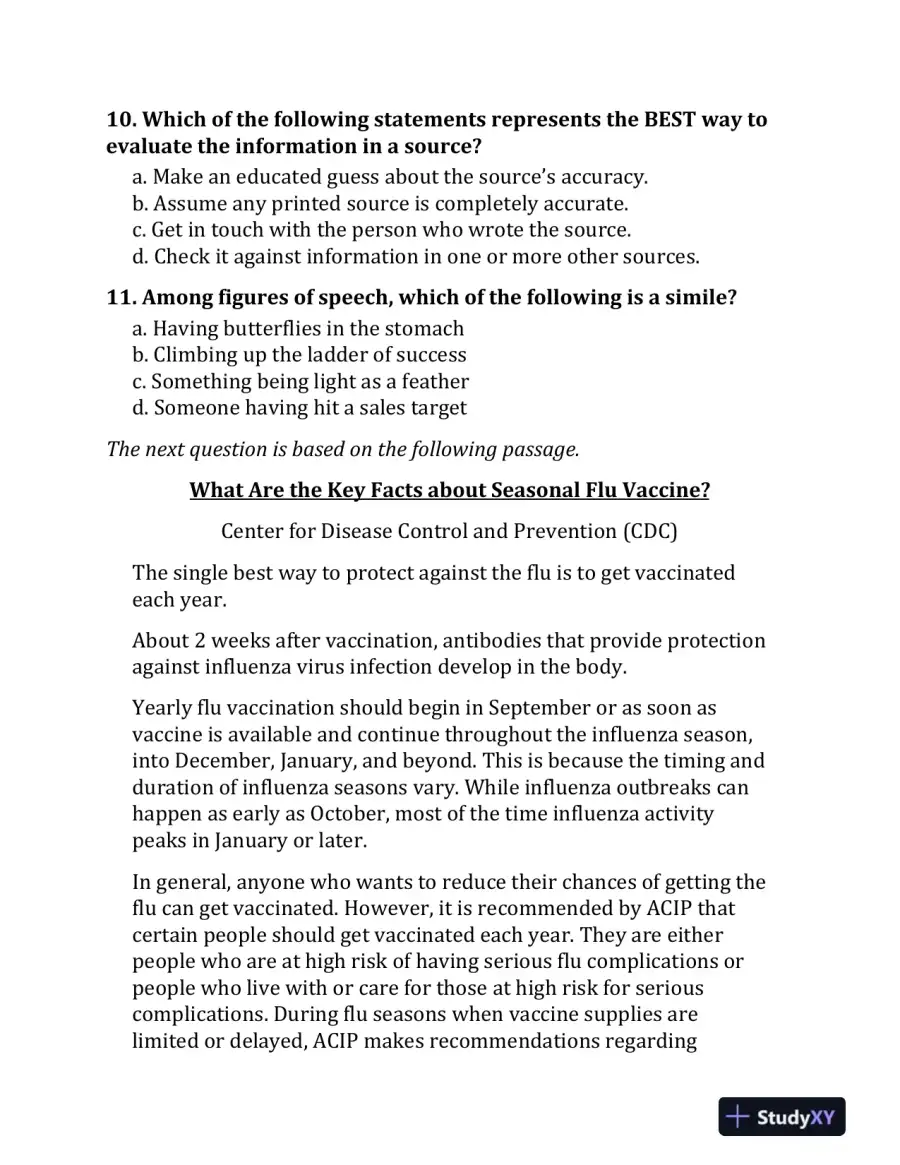 ATI TEAS Practice Questions: Two TEAS 6 Practice Tests, Sixth Edition (2019), page 16