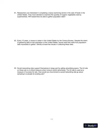Essentials of Business Statistics: Communicating With Numbers 1st Edition Test Bank - Page 12 preview image