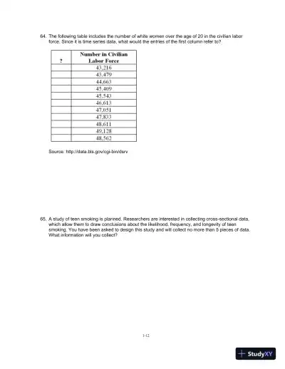 Essentials of Business Statistics: Communicating With Numbers 1st Edition Test Bank - Page 13 preview image