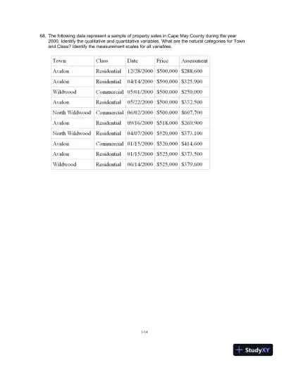 Essentials of Business Statistics: Communicating With Numbers 1st Edition Test Bank - Page 15 preview image