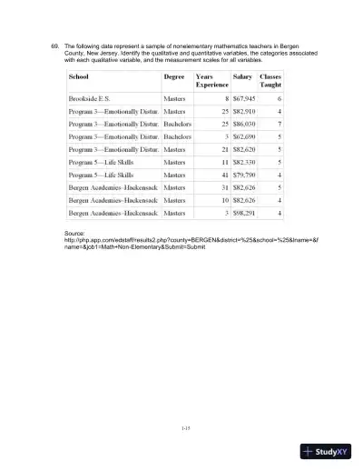 Essentials of Business Statistics: Communicating With Numbers 1st Edition Test Bank - Page 16 preview image